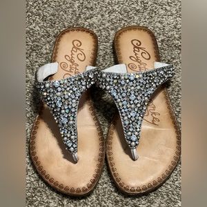 Naughty Monkey Rhinestone Sandals